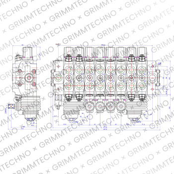 Гидрораспределитель GT80/8/AD(200)-ST (8 секций)