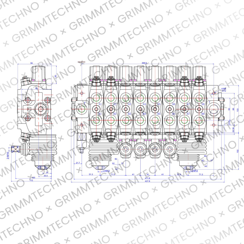 Гидрораспределитель GT80/8/AD(200)-ST. Описание, технические характеристики, аналоги. 