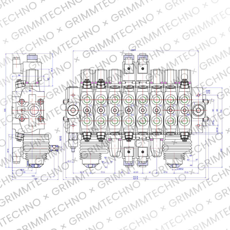 Гидрораспределитель GT80/8/AD(210)-12VDC. Описание, технические характеристики, аналоги. 