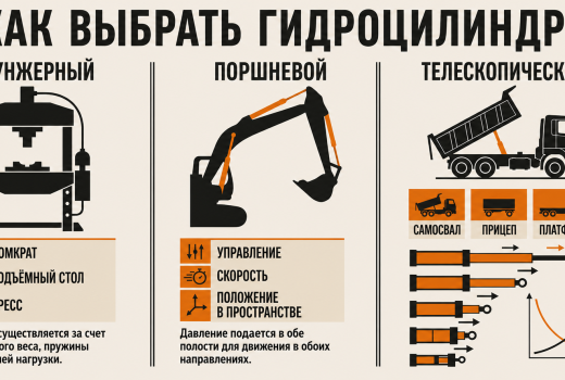 Гидроцилиндры — устройство, принцип работы, основные виды и особенности применения