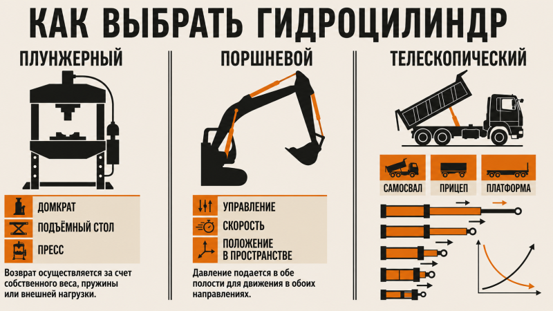 Гидроцилиндры — устройство, принцип работы, основные виды и особенности применения