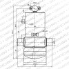 Гидроцилиндр МАЗ 6501-8603510 (трёхсторонняя разгрузка)